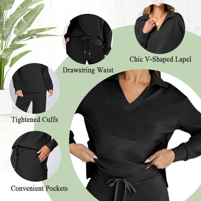 Women's 2 Piece Sets Outfits Casual Long Sleeve Sweatsuits Sets