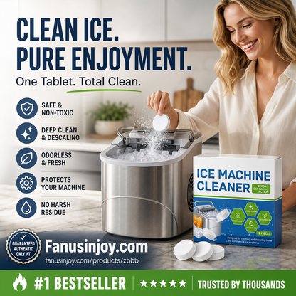 🎁🔥50% OFF! 💦🧊Essential Cleaning & Sanitizing Item for Every Household!💧Universal Ice Maker Cleaner Tablets