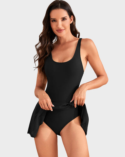 👙💃Women's One Piece Tummy Control Tie Knot Swimsuit
