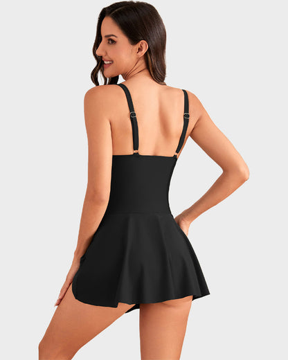 👙💃Women's One Piece Tummy Control Tie Knot Swimsuit
