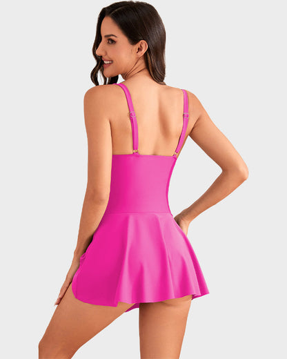 👙💃Women's One Piece Tummy Control Tie Knot Swimsuit