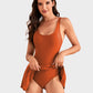 👙💃Women's One Piece Tummy Control Tie Knot Swimsuit