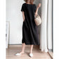 💃Loose Cotton And Linen Dress!