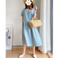 💃Loose Cotton And Linen Dress!