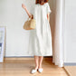 💃Loose Cotton And Linen Dress!