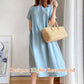 💃Loose Cotton And Linen Dress!