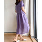 💃Loose Cotton And Linen Dress!