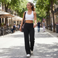 🧘‍♀️Women's High Waist Wide Leg Pants – Soft stretch fabric, gentle tummy control! Flattering fit for every shape. Easy pull-on, no tricky buttons.