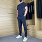 ✨❄️Men's Casual Sports Short Sleeve Long Pants (2-Piece Set)
