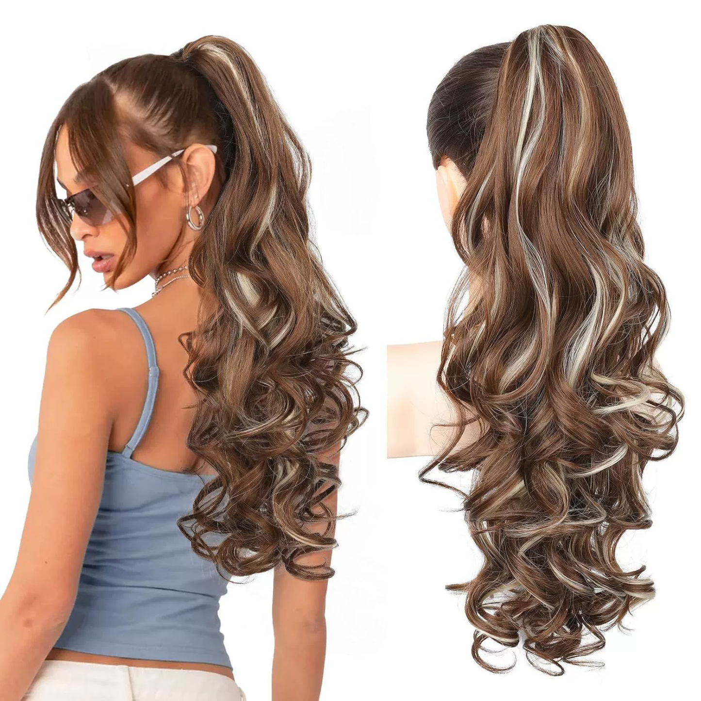 💜Limited time promotion 40%OFF💜Clip-on Wavy Ponytail Extension