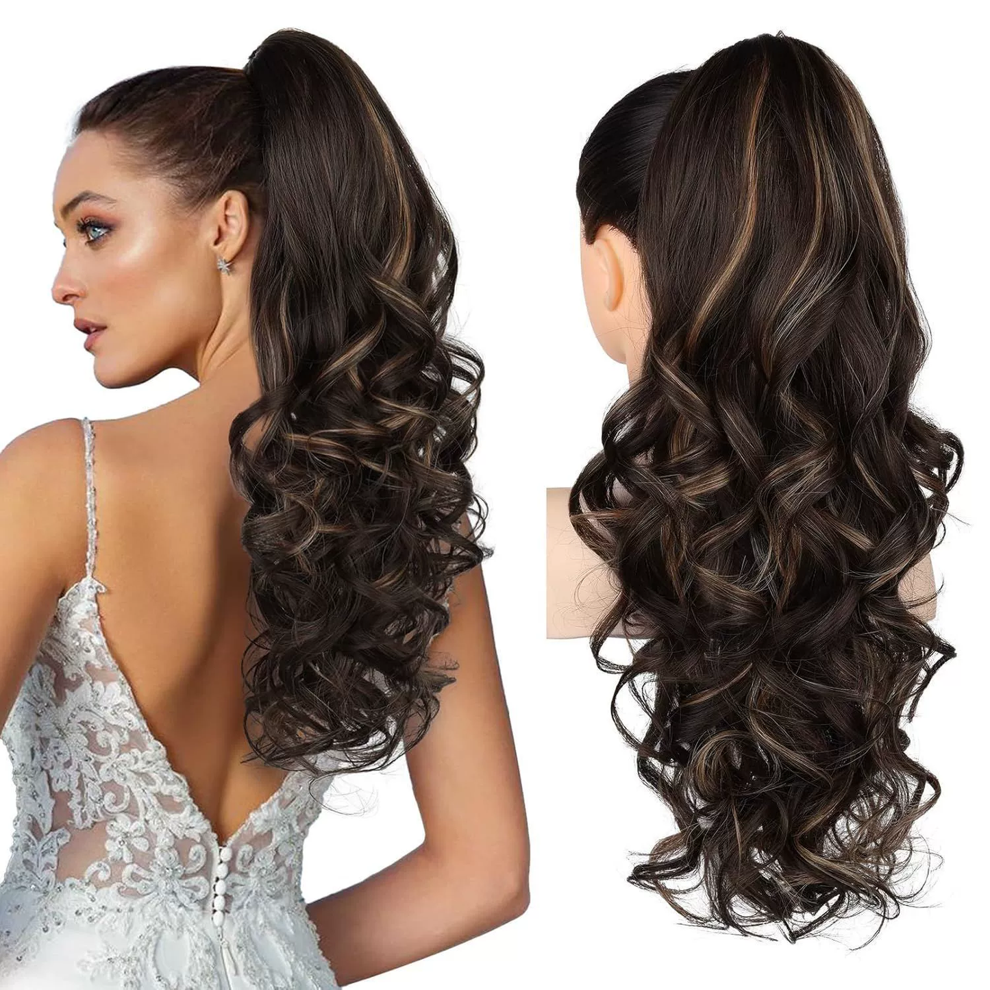 💜Limited time promotion 40%OFF💜Clip-on Wavy Ponytail Extension