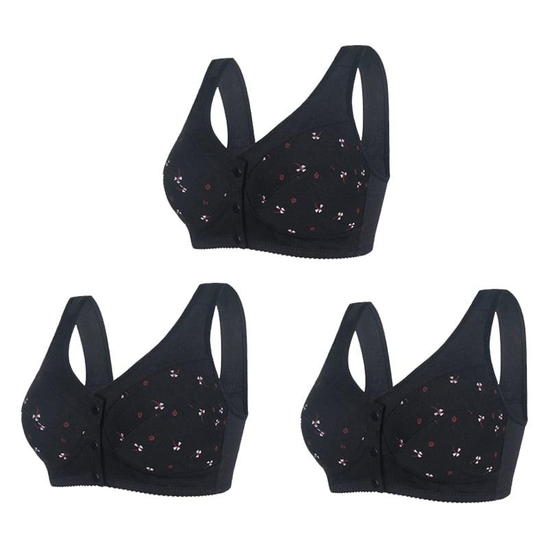 🔥Buy 1 get 2 free🔥Design for Senior Front Closure Cotton Bra