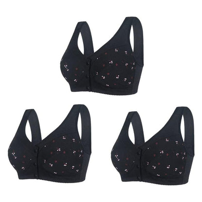 🔥Buy 1 get 2 free🔥Design for Senior Front Closure Cotton Bra