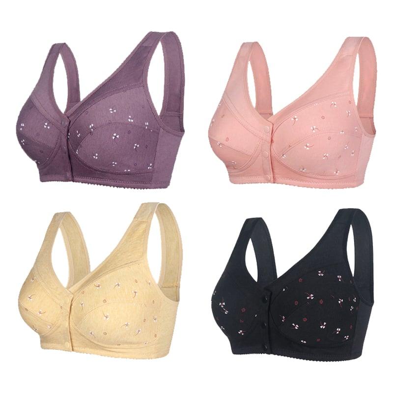 🔥Buy 1 get 2 free🔥Design for Senior Front Closure Cotton Bra