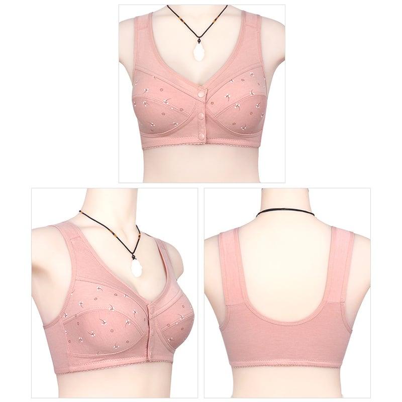 🔥Buy 1 get 2 free🔥Design for Senior Front Closure Cotton Bra