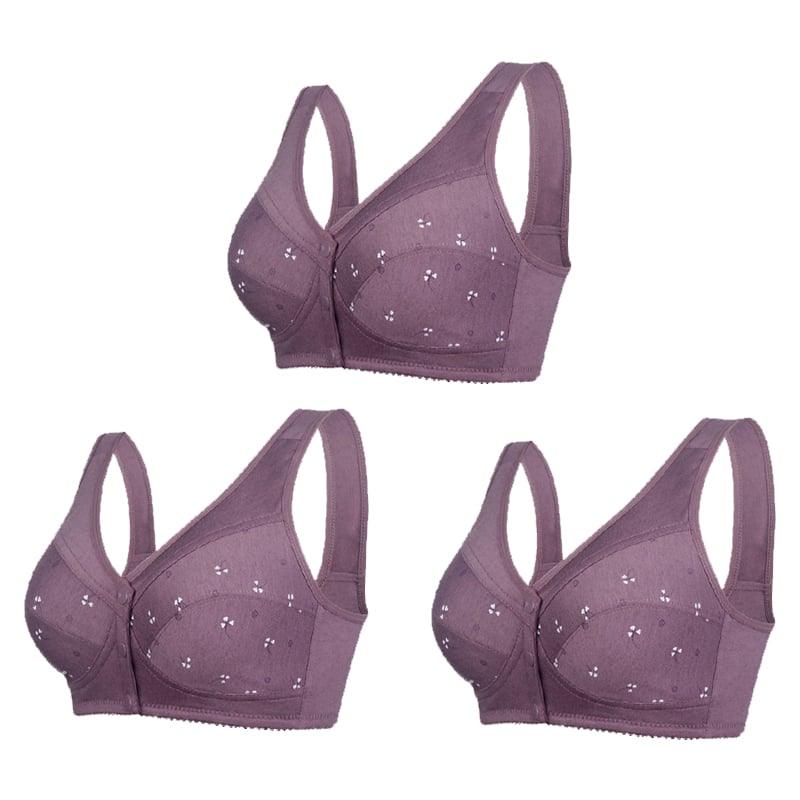 🔥Buy 1 get 2 free🔥Design for Senior Front Closure Cotton Bra
