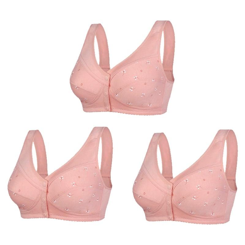 🔥Buy 1 get 2 free🔥Design for Senior Front Closure Cotton Bra