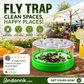 🔌✅ Reusable fly trap—no electricity, no poison! 🏠 Safe to use in the kitchen and around children and pets.