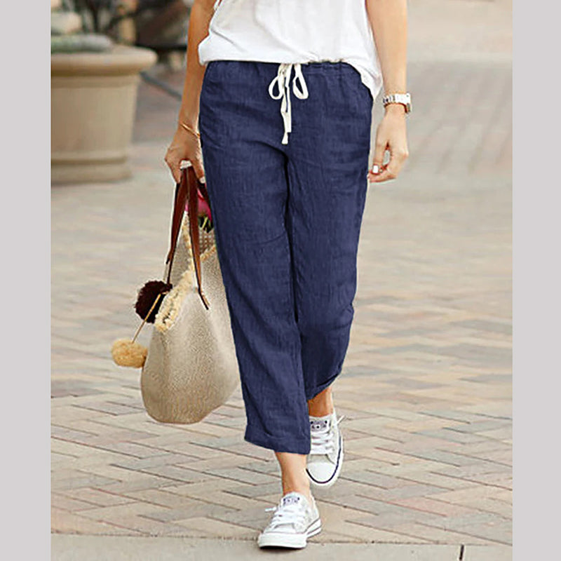 ☀️Hot Sale 50% OFF!!💐Women's Linen Casual Ankle Pants
