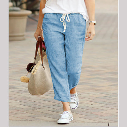 ☀️Hot Sale 50% OFF!!💐Women's Linen Casual Ankle Pants