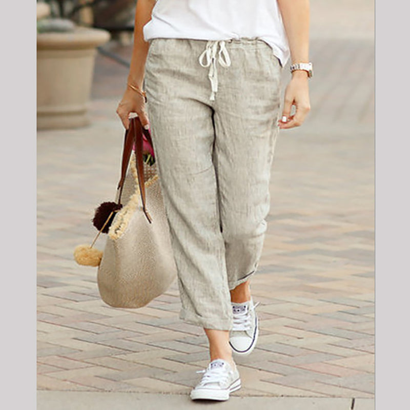 ☀️Hot Sale 50% OFF!!💐Women's Linen Casual Ankle Pants