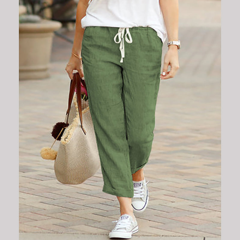 ☀️Hot Sale 50% OFF!!💐Women's Linen Casual Ankle Pants