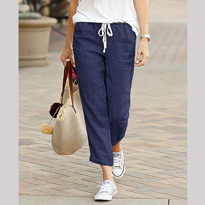 ☀️Hot Sale 50% OFF!!💐Women's Linen Casual Ankle Pants