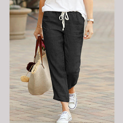 ☀️Hot Sale 50% OFF!!💐Women's Linen Casual Ankle Pants
