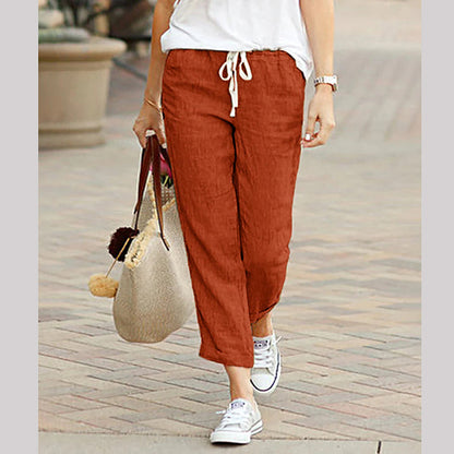 ☀️Hot Sale 50% OFF!!💐Women's Linen Casual Ankle Pants