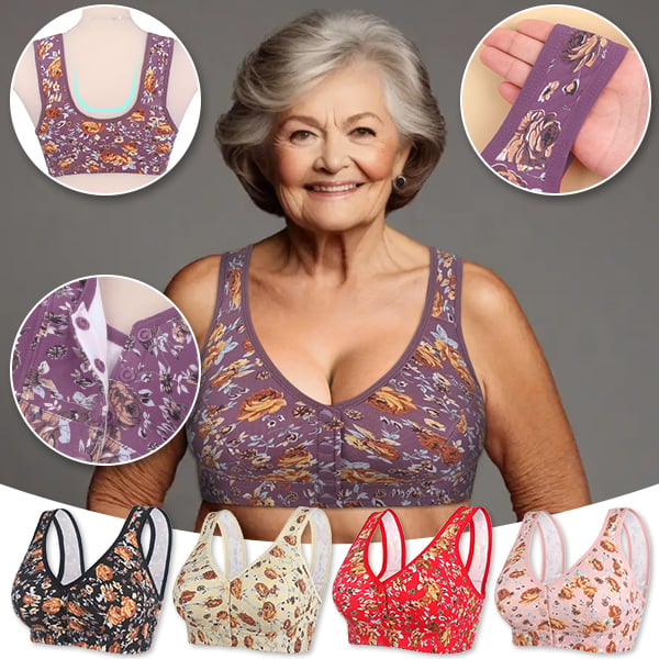 🔥Buy 1 get 1 free🔥Floral front opening bra