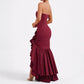 💖Limited Sale 50% OFF💖Sexy Strapless Irregular Hem Temperament Dress for Women