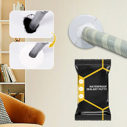 🥳Flash Sale ￡1.33 /Pack!!🔧🏠 Waterproof Sealant Putty – Seals cracks, aircon holes & pipe gaps. Soft & moldable – DIY repair made easy! 💪✨