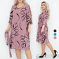 🌸Spring Specials🌸Elegant Loose Midi Dress with Ruffled Sleeves
