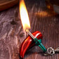 Emergency Survival Keychain Lighter with Permanent Match