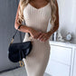 🌷👗Knit Pullover Sweater and Cami Dress Set