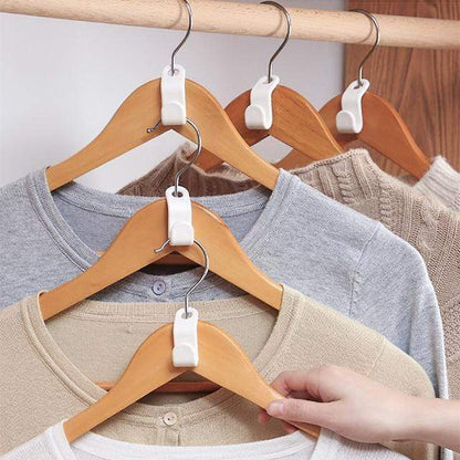 👔 50% OFF NOW! 🏠 Space-Saving Hanger Connector Hooks – Doubles Closet Space, Sturdy & Easy to Use 🧥