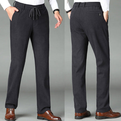 💥2025 Hot Sale🔥 Nice Gift! Men's Thickened Elastic Waist Corduroy Pants