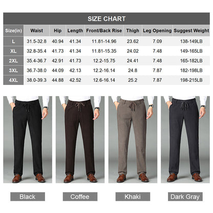 💥2025 Hot Sale🔥 Nice Gift! Men's Thickened Elastic Waist Corduroy Pants