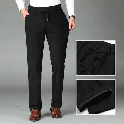 💥2025 Hot Sale🔥 Nice Gift! Men's Thickened Elastic Waist Corduroy Pants