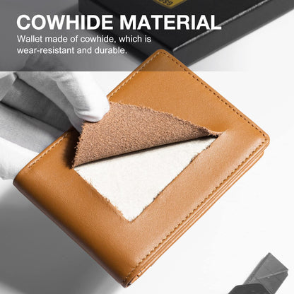 RFID-Blocking Leather and Carbon Fiber Credit Card Holder