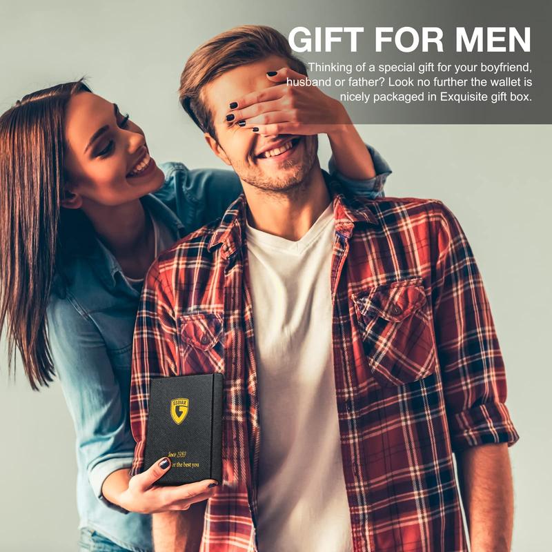 RFID-Blocking Leather and Carbon Fiber Credit Card Holder