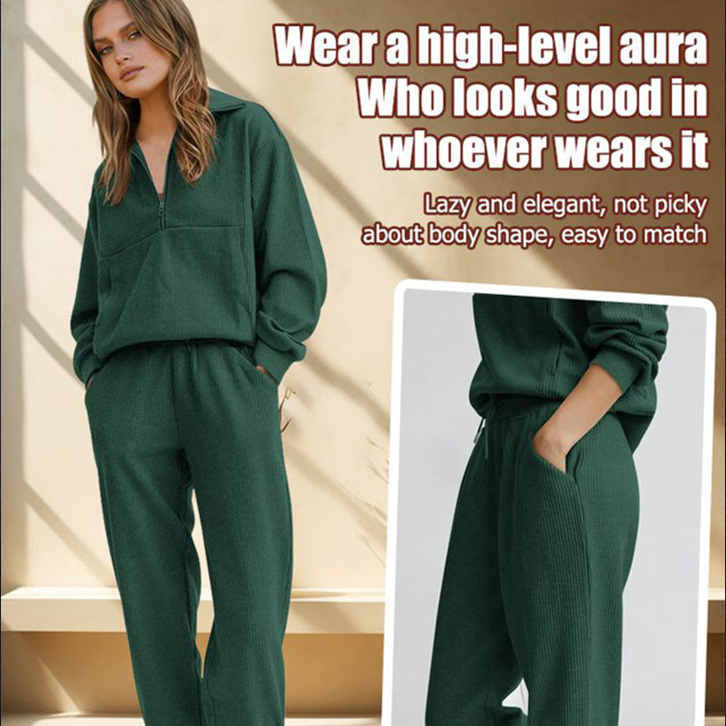 Long Sleeve Half Zip Sweatsuits Set📣FREE SHIPPING
