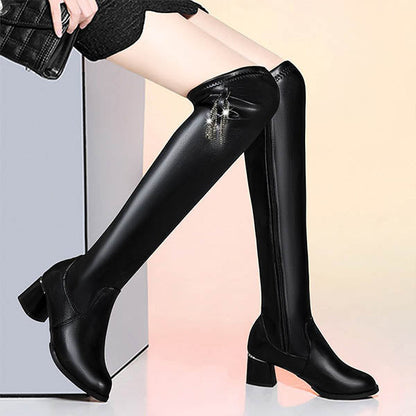 🌸✨Warm leather boots for women
