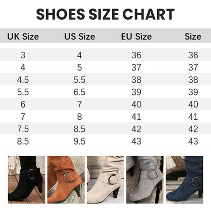 Women's Ruched Round Toe Knee High Boots