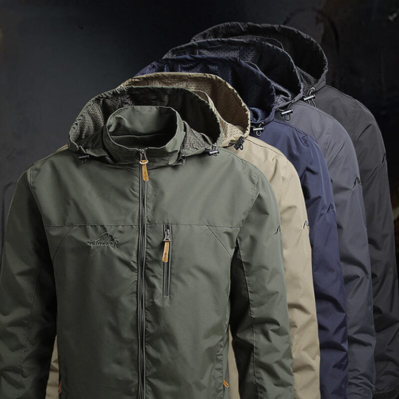 Climbing Field Jacket Men's Windproof Outerwear Waterproof Softshell Tactical Jacket Coat