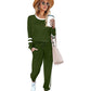 🔥Women’s 2-Piece Crewneck Color-Block Sweatsuit