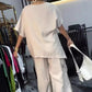 Women's Round Neck T-Shirt and Trousers Two-Piece Suit💕Free Shipping