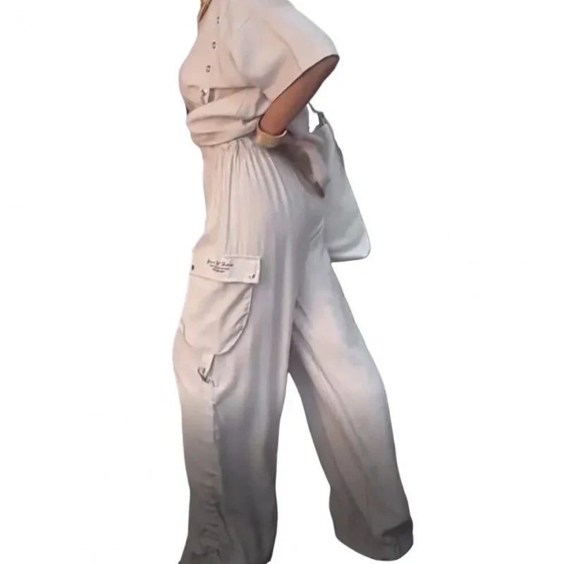 Women's Round Neck T-Shirt and Trousers Two-Piece Suit💕Free Shipping