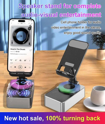 🔥Hot sale🔥Bluetooth Audio Power Phone Holder🎵🔋For mobile phones and tablets