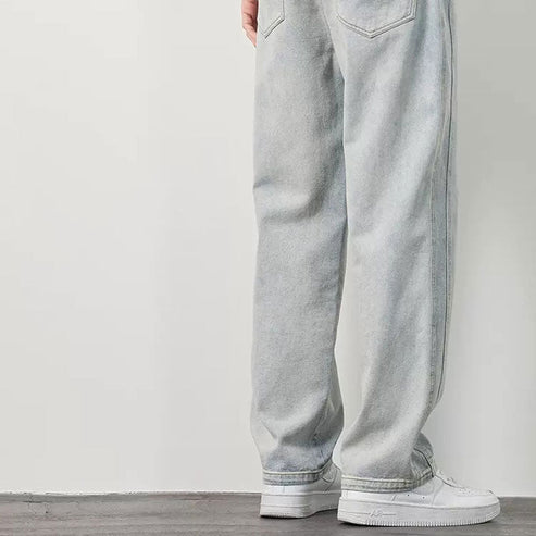 💎 Men's Loose Straight Jeans – Breathable, Relaxed Fit & Effortless Summer Style 👖
